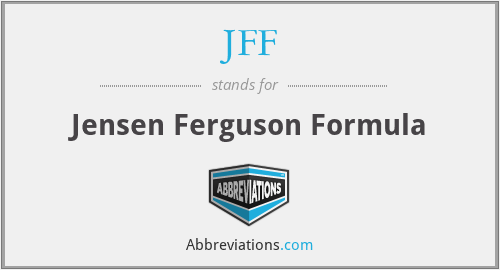JFF - Jensen Ferguson Formula