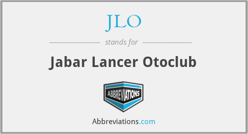 JLO - Jabar Lancer Otoclub