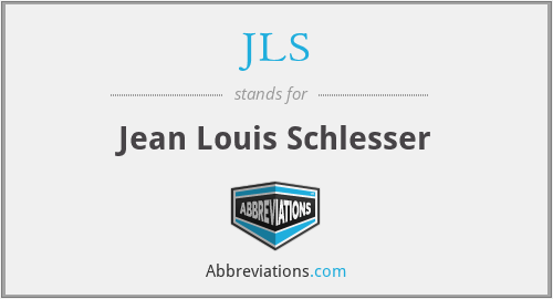 JLS - Jean Louis Schlesser