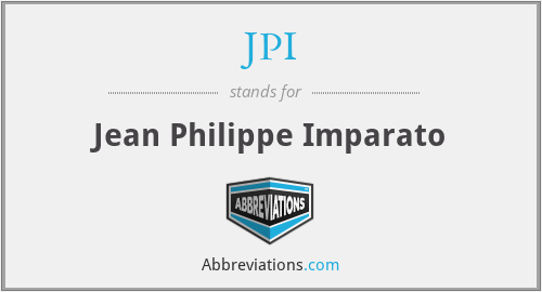 JPI - Jean Philippe Imparato