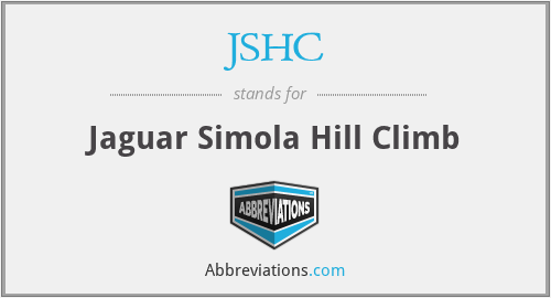 JSHC - Jaguar Simola Hill Climb