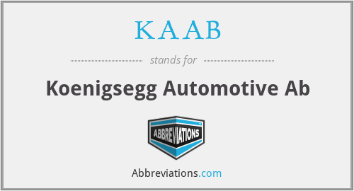 KAAB - Koenigsegg Automotive Ab
