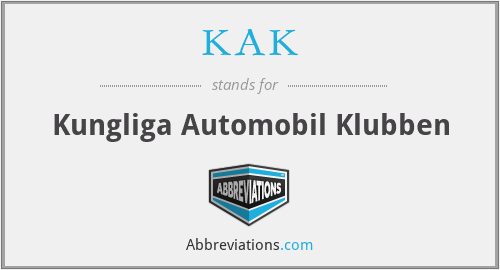 KAK - Kungliga Automobil Klubben