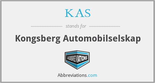 KAS - Kongsberg Automobilselskap