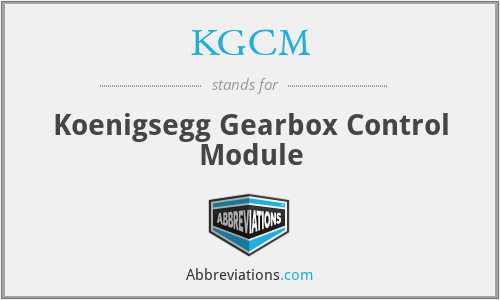 KGCM - Koenigsegg Gearbox Control Module