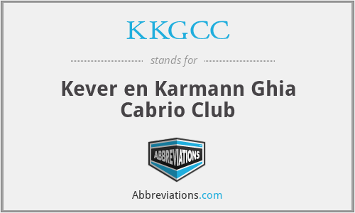 KKGCC - Kever en Karmann Ghia Cabrio Club