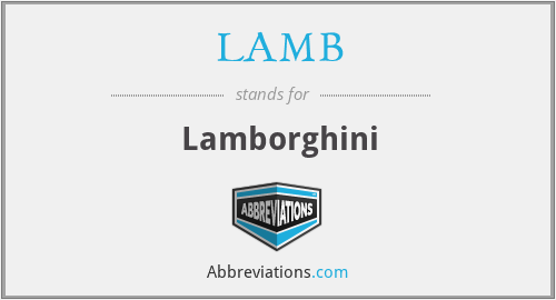 LAMB - Lamborghini