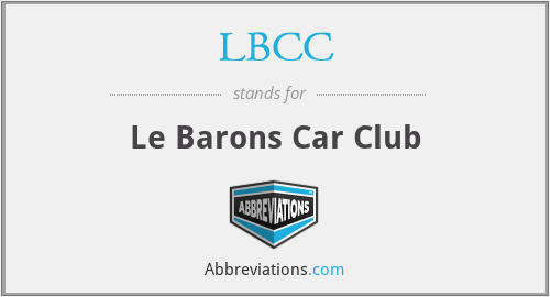 LBCC - Le Barons Car Club