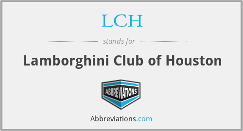 LCH - Lamborghini Club of Houston