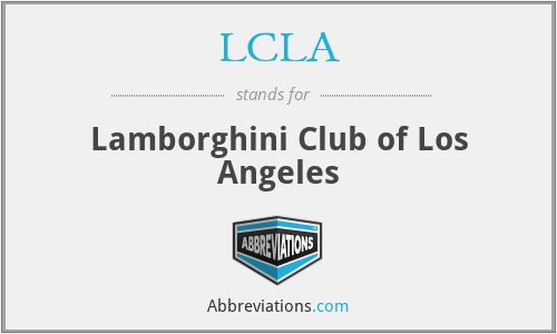 LCLA - Lamborghini Club of Los Angeles