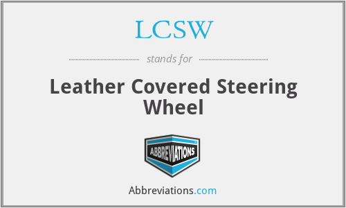 LCSW - Leather Covered Steering Wheel