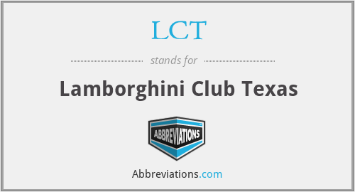 LCT - Lamborghini Club Texas