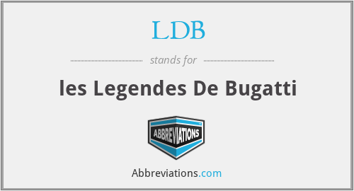 LDB - les Legendes De Bugatti