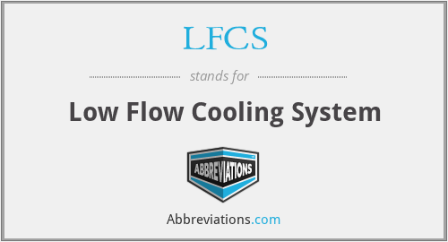 LFCS - Low Flow Cooling System