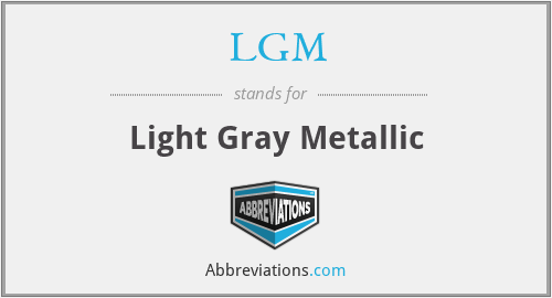 LGM - Light Gray Metallic