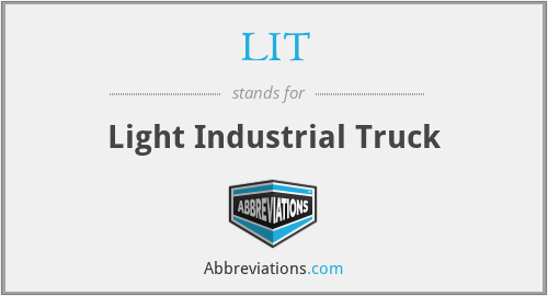 LIT - Light Industrial Truck