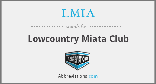 LMIA - Lowcountry Miata Club