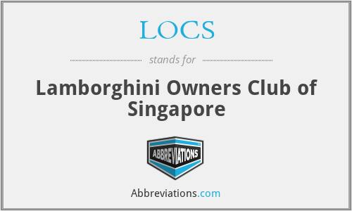 LOCS - Lamborghini Owners Club of Singapore