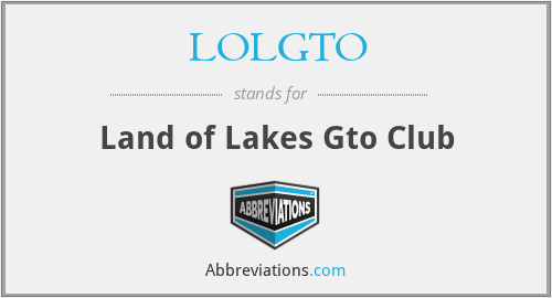 LOLGTO - Land of Lakes Gto Club