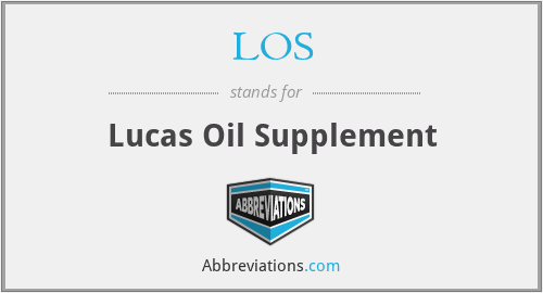 LOS - Lucas Oil Supplement