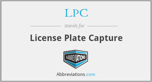 LPC - License Plate Capture