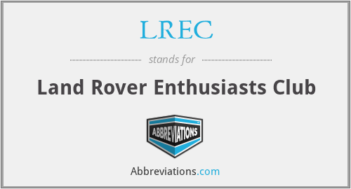 LREC - Land Rover Enthusiasts Club