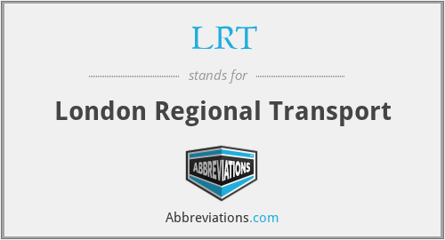 LRT - London Regional Transport