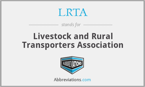 LRTA - Livestock and Rural Transporters Association