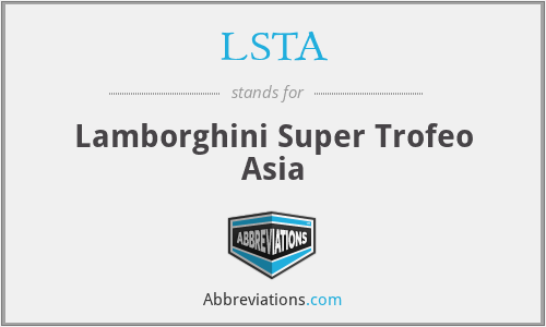 LSTA - Lamborghini Super Trofeo Asia