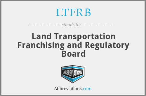 LTFRB - Land Transportation Franchising and Regulatory Board