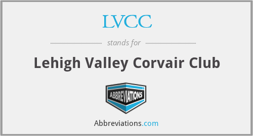 LVCC - Lehigh Valley Corvair Club