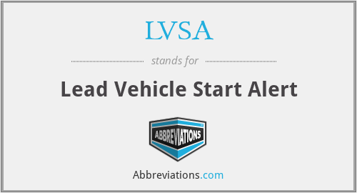 LVSA - Lead Vehicle Start Alert