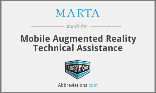 MARTA - Mobile Augmented Reality Technical Assistance