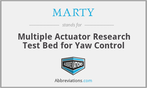 MARTY - Multiple Actuator Research Test Bed for Yaw Control