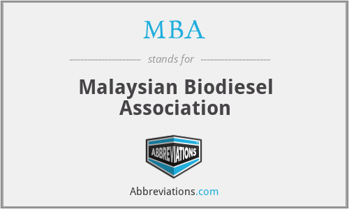 MBA - Malaysian Biodiesel Association