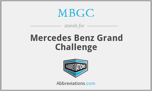 MBGC - Mercedes Benz Grand Challenge