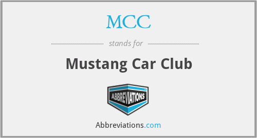 MCC - Mustang Car Club
