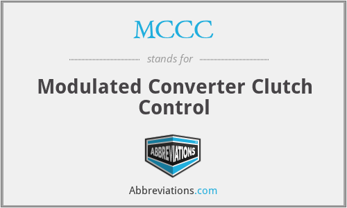MCCC - Modulated Converter Clutch Control