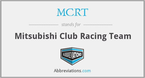 MCRT - Mitsubishi Club Racing Team