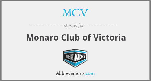 MCV - Monaro Club of Victoria