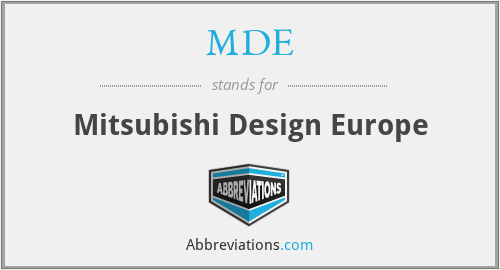 MDE - Mitsubishi Design Europe