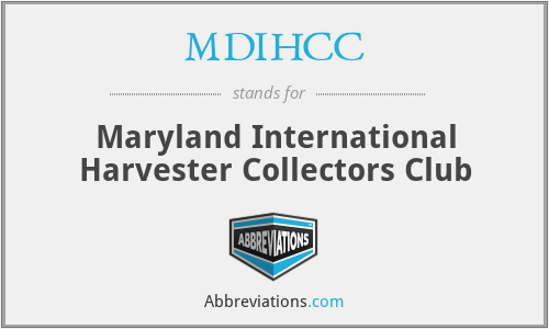 MDIHCC - Maryland International Harvester Collectors Club