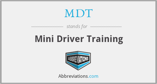 MDT - Mini Driver Training