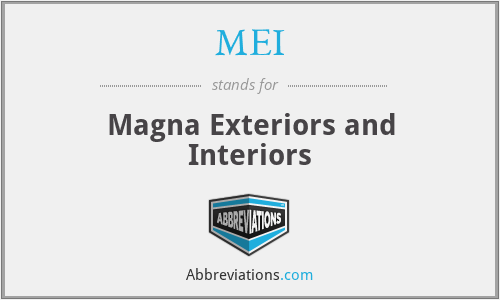 MEI - Magna Exteriors and Interiors