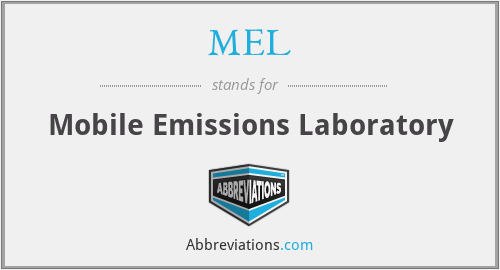 MEL - Mobile Emissions Laboratory