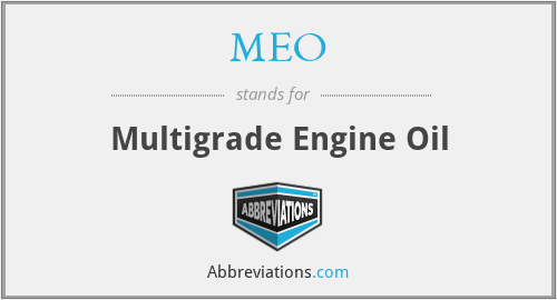 MEO - Multigrade Engine Oil