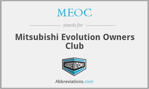 MEOC - Mitsubishi Evolution Owners Club