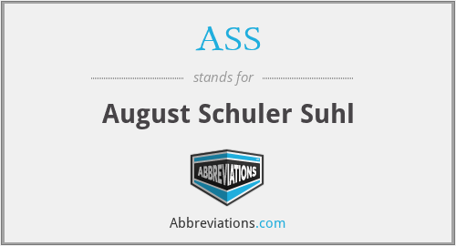 ASS - August Schuler Suhl