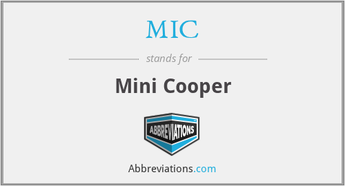 MIC - Mini Cooper