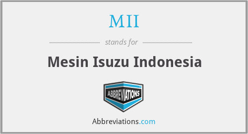 MII - Mesin Isuzu Indonesia